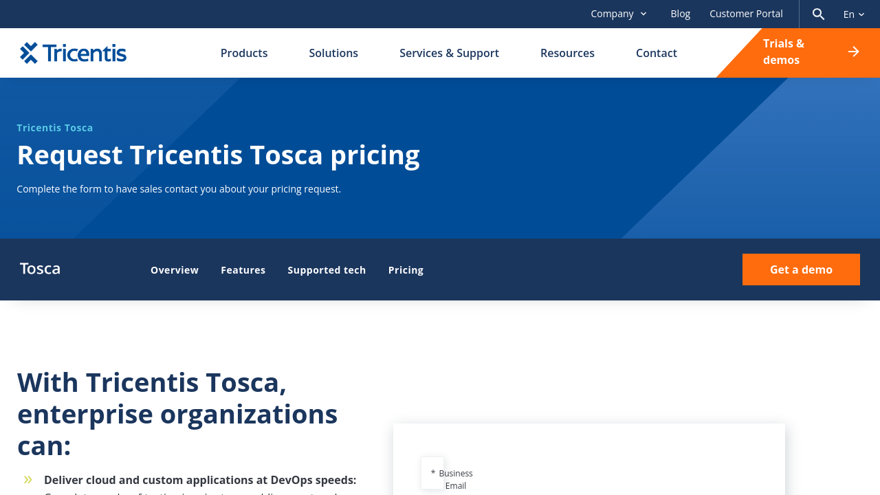 Tricentis Tosca